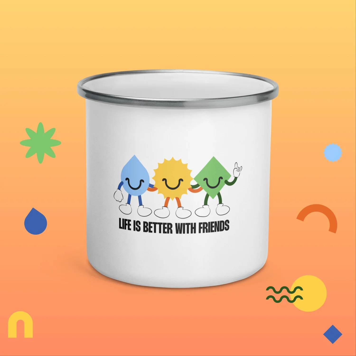 Fini Friends Enamel Mug — image 1 of 1