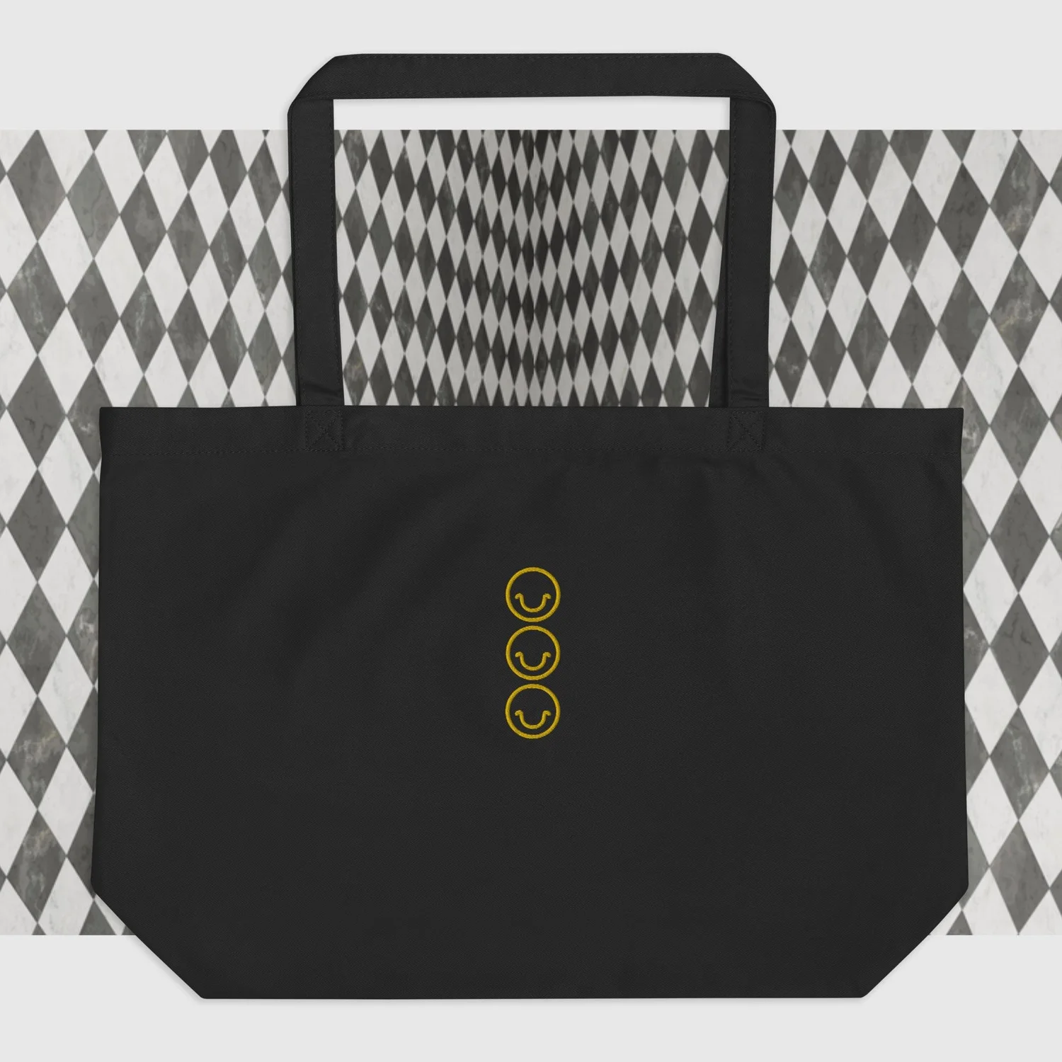 Large organic tote bag (yellow ver) — image 1 of 1