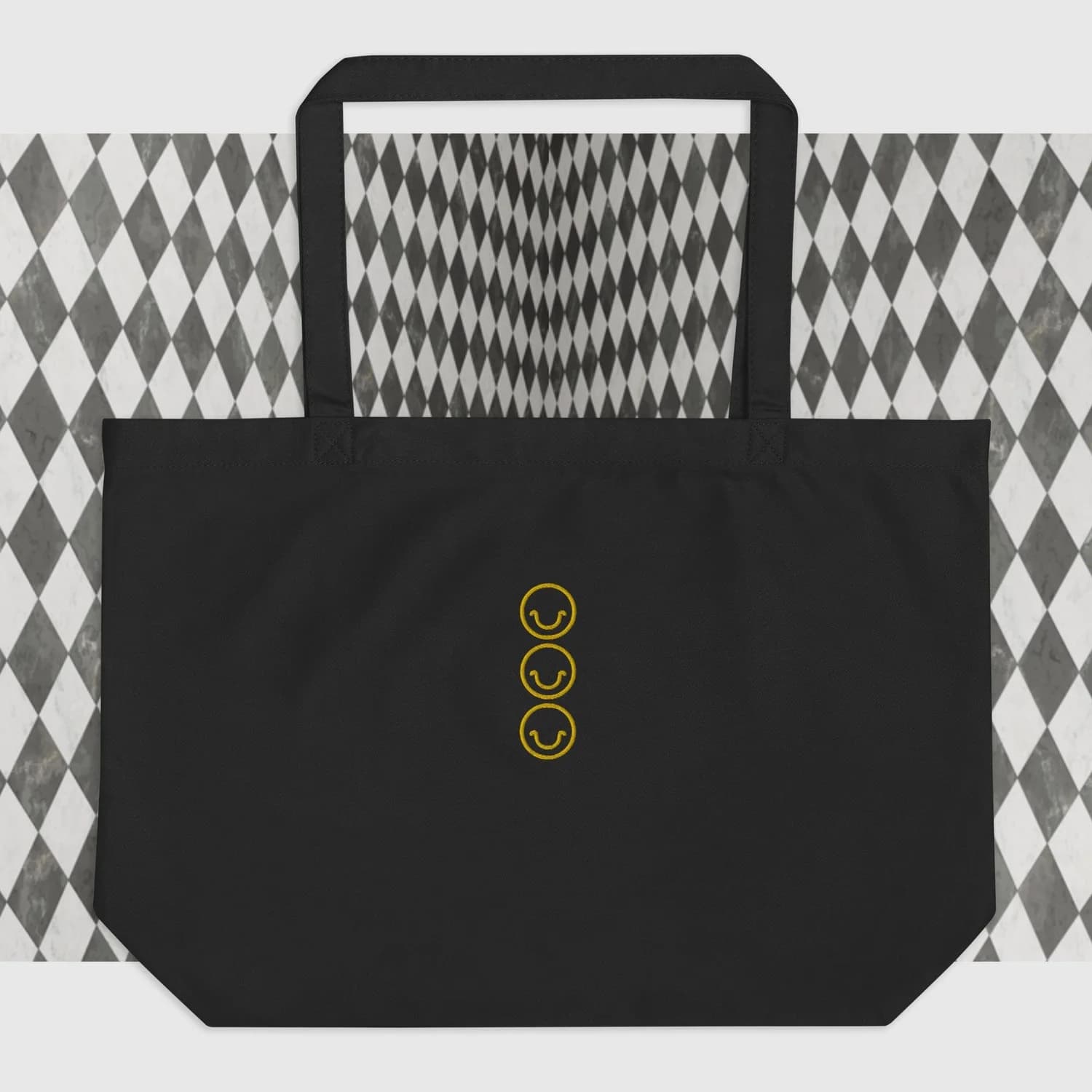 Large organic tote bag (yellow ver)